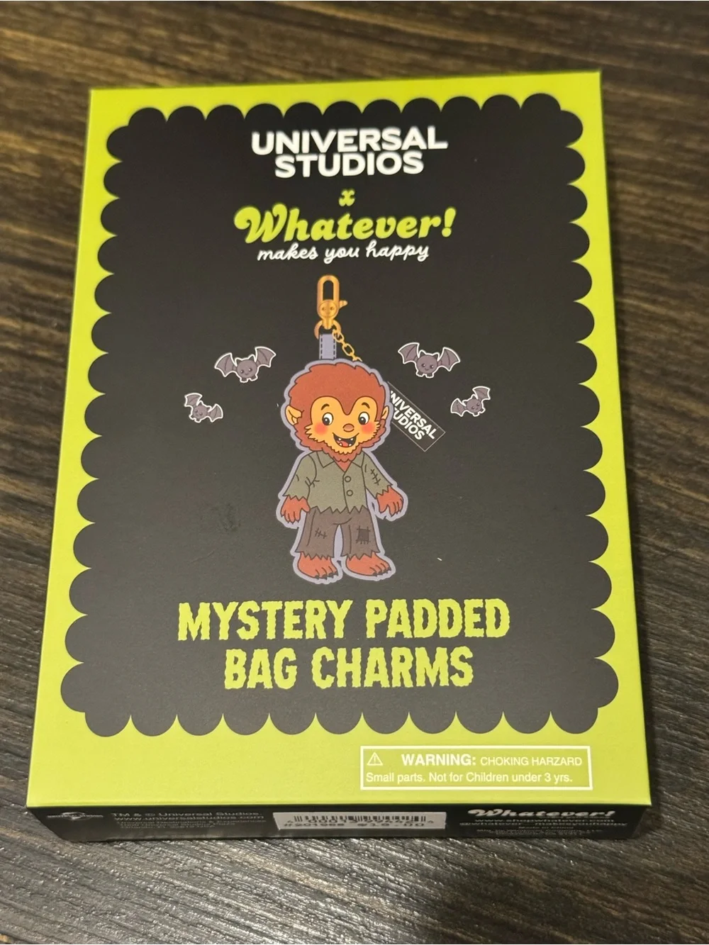 Universal x Whatever! Makes you happy Mystery Padded Bag Charms UNOPENED
